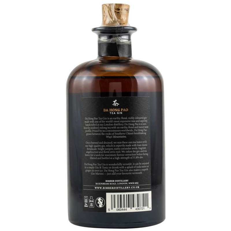 Bimber Da Hong Pao Tea Gin 0,5 L 51,8% vol Bimber Da Hong Pao Tea Gin 0,5 L 51,8% vol