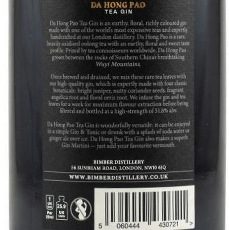 Bimber Da Hong Pao Tea Gin 0,5 L 51,8% vol Bimber Da Hong Pao Tea Gin 0,5 L 51,8% vol
