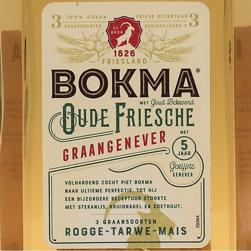 Oude Bokma Genever 0,7 L 38%vol Oude Bokma Genever 0,7 L 38%vol