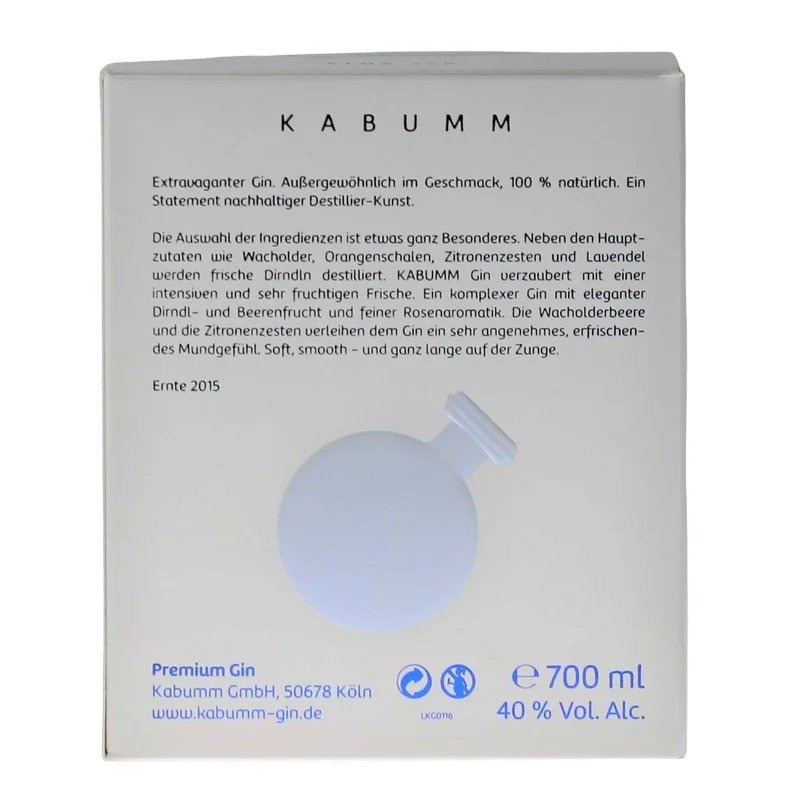 KABUMM Gin 0,7 L 40% vol