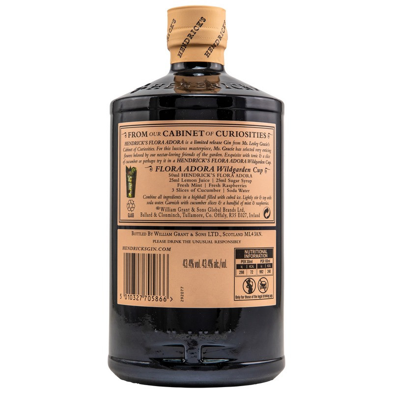 Hendricks Flora Adora Gin 0,7 L 43,4% vol Hendricks Flora Adora Gin 0,7 L 43,4% vol