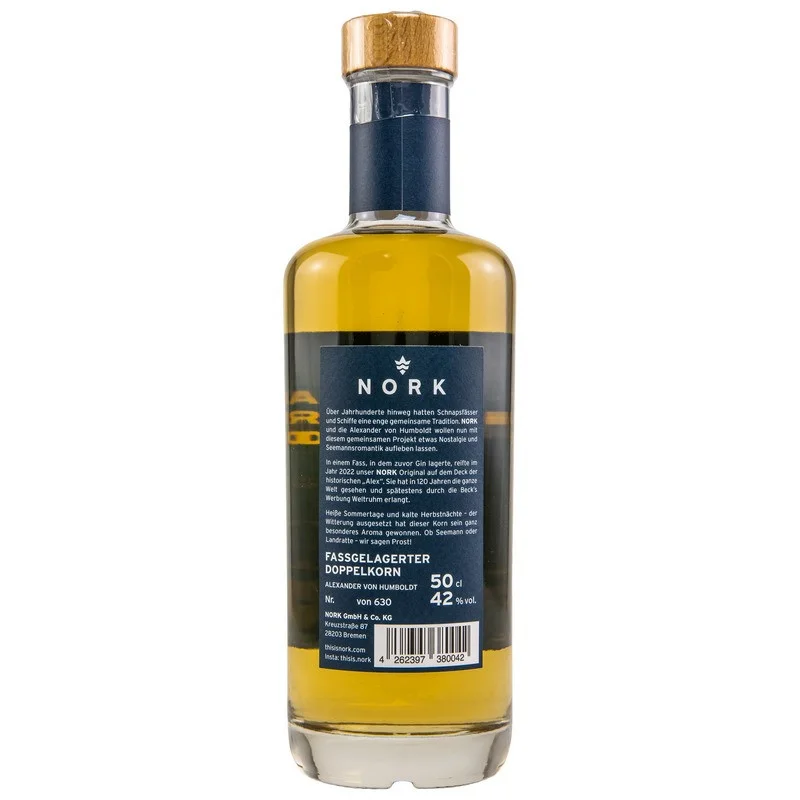 Nork Single Cask - Alexander von Humboldt Edition 0,5 L 42% Nork Single Cask - Alexander von Humboldt Edition 0,5 L 42%