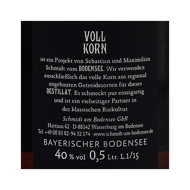 VollKorn Kornbrand 0,5 L 40%vol VollKorn Kornbrand 0,5 L 40%vol