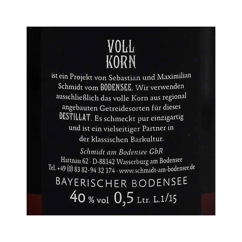 VollKorn Kornbrand 0,5 L 40%vol VollKorn Kornbrand 0,5 L 40%vol