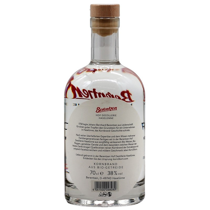 Berentzen Korn2Korn 0,7 L 38%vol Berentzen Korn2Korn 0,7 L 38%vol