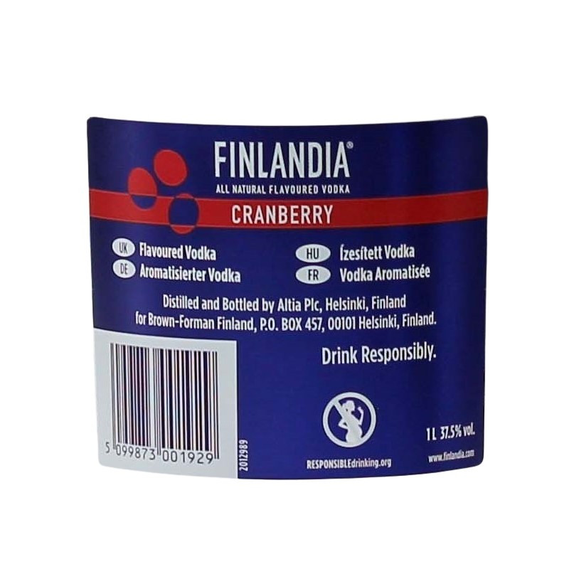 Finlandia Cranberry 1 Liter 37,5% vol