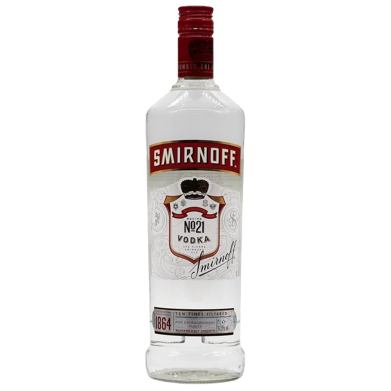 Smirnoff Vodka Red Label 1 L 37,5% vol Smirnoff Vodka Red Label 1 L 37,5% vol