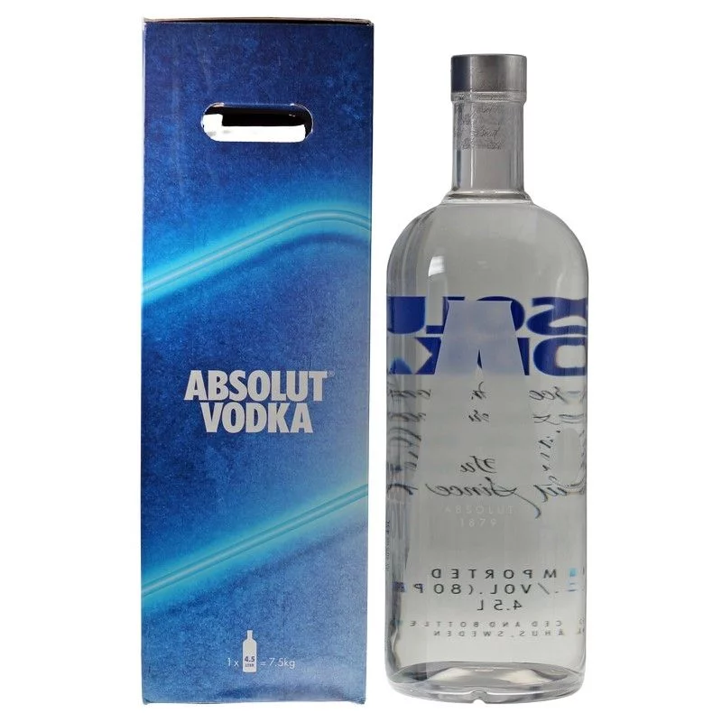 Absolut Vodka Riesenflasche 4,5 L 40%vol