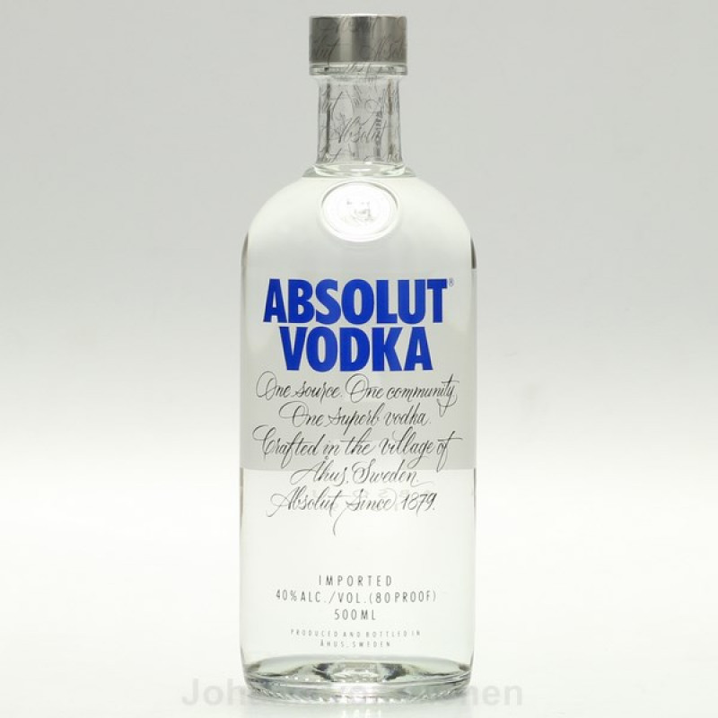 Absolut Vodka 0,5 L 40%vol Absolut Vodka 0,5 L 40%vol