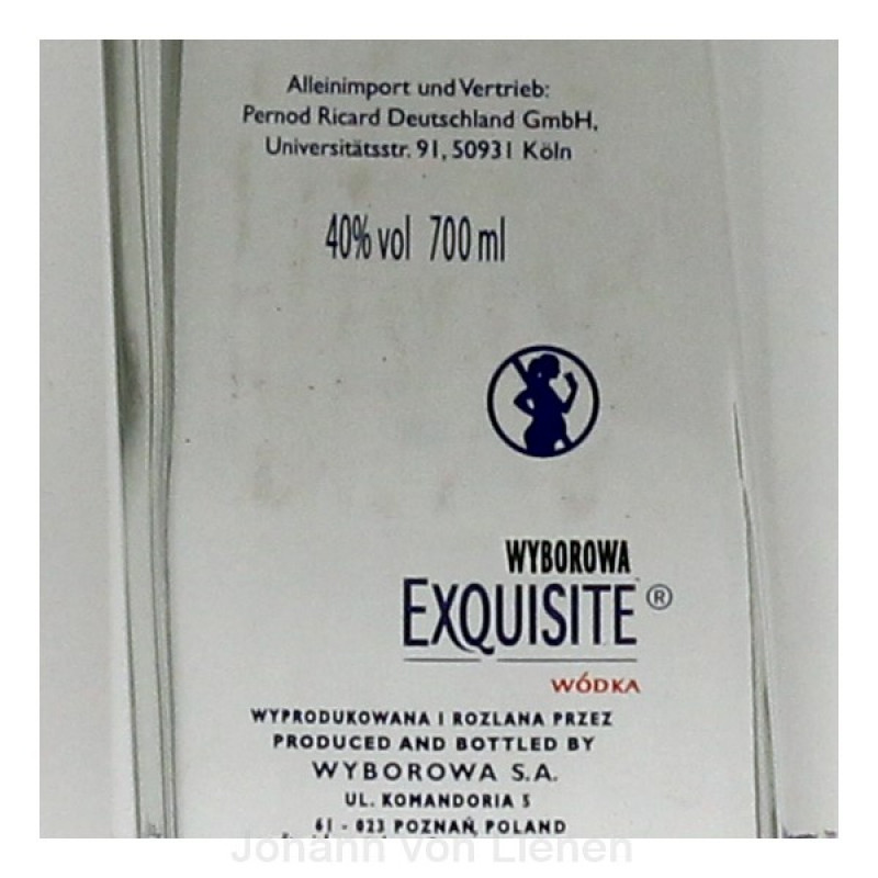 Wyborowa Exquisite Vodka 0,7 L 40%vol Wyborowa Exquisite Vodka 0,7 L 40%vol