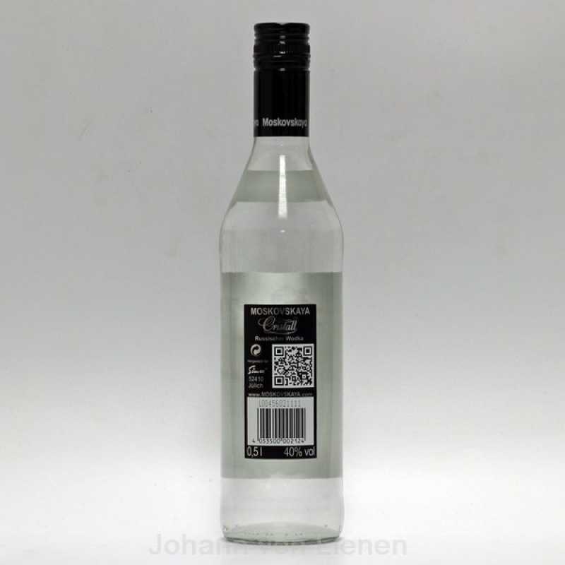 Moskovskaya Cristall Vodka 0,5 L 40%vol Moskovskaya Cristall Vodka 0,5 L 40%vol