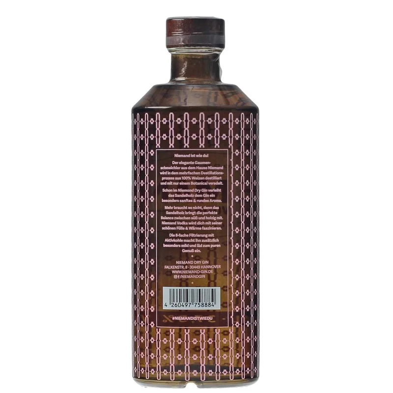 Niemand Vodka 0,5 L 37,5% vol Niemand Vodka 0,5 L 37,5% vol