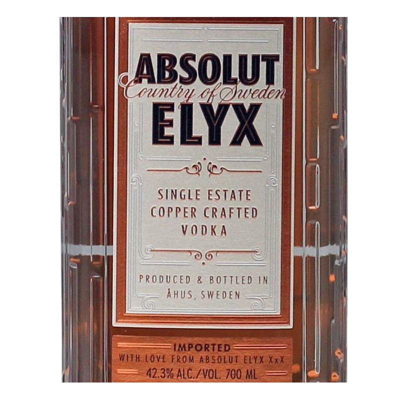 Absolut Vodka Elyx 0,7 L 42,3% vol Absolut Vodka Elyx 0,7 L 42,3% vol