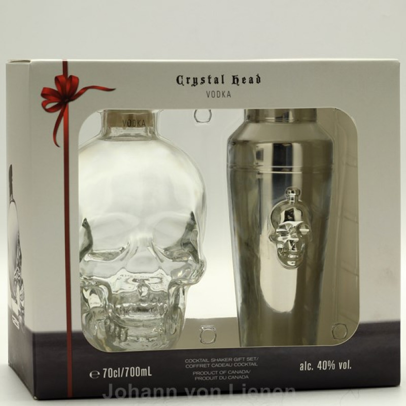 Crystal Head Vodka mit Shaker 0,7 L 40%vol Crystal Head Vodka mit Shaker 0,7 L 40%vol