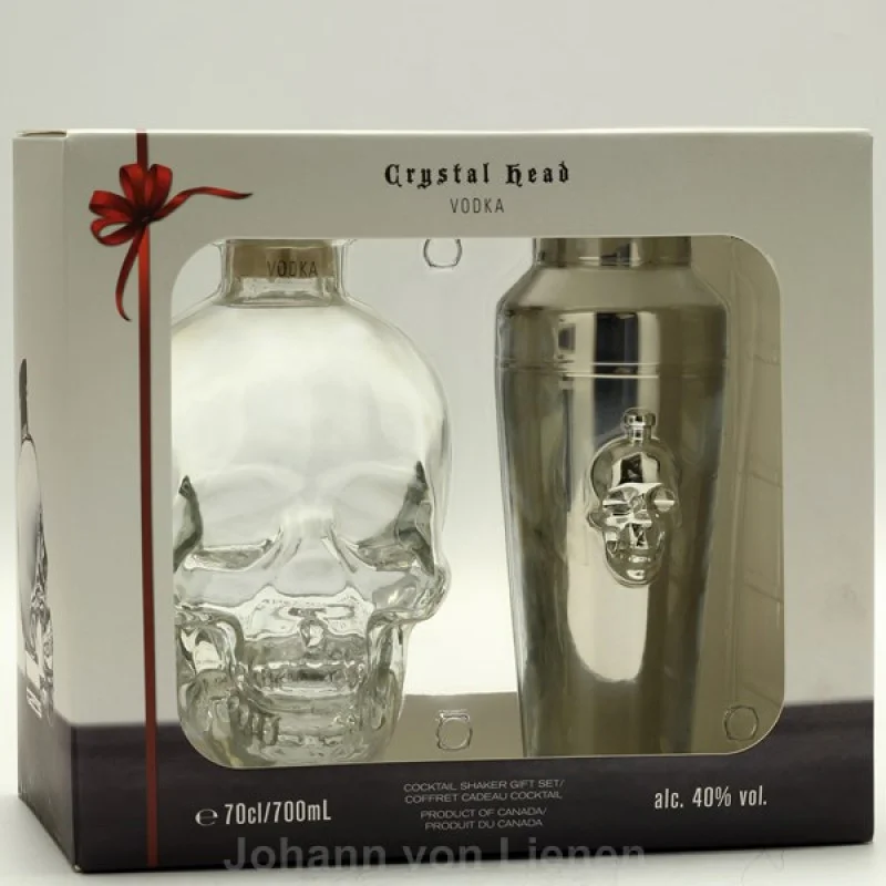 Crystal Head Vodka mit Shaker 0,7 L 40%vol Crystal Head Vodka mit Shaker 0,7 L 40%vol