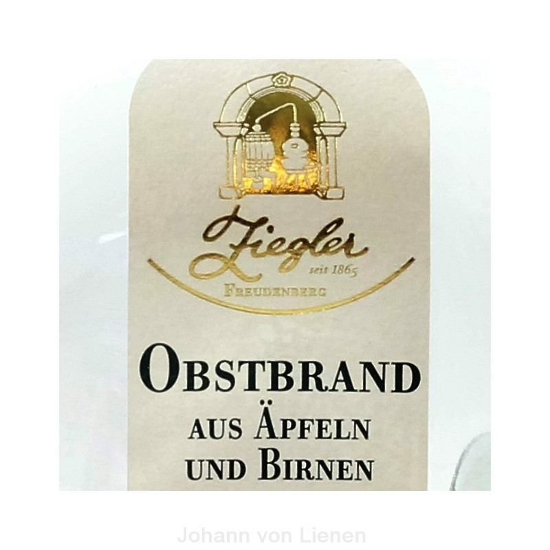 Ziegler Obstbrand Obstler 0,7 L 43%vol Ziegler Obstbrand Obstler 0,7 L 43%vol