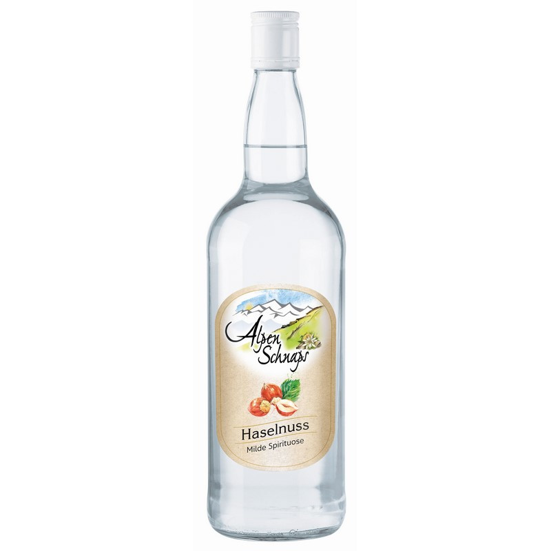 Alpenschnaps Steinbeisser Haselnuss milde Spirituose 1 L 33% vol Alpenschnaps Steinbeisser Haselnuss milde Spirituose 1 L 33% vol