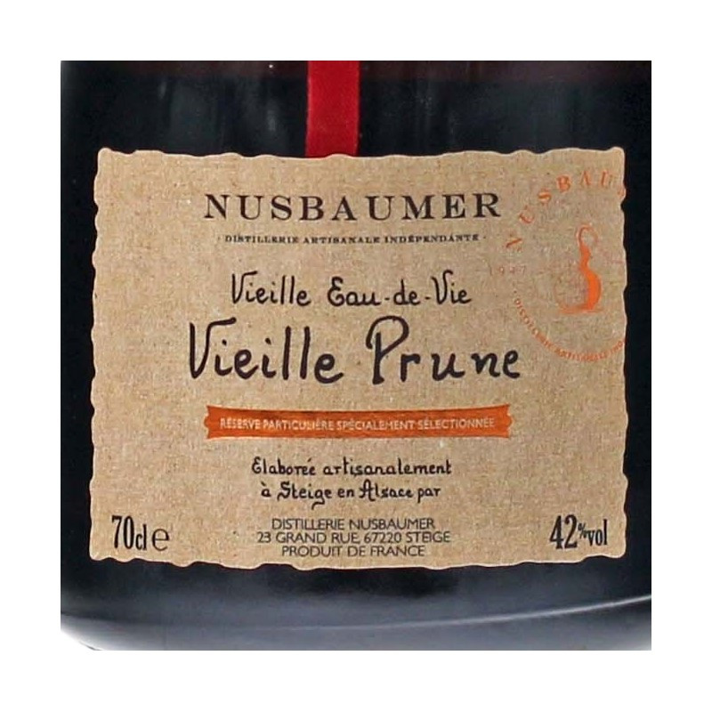 Nusbaumer Vieille Prune Eau de Vie 0,7 L 42% vol