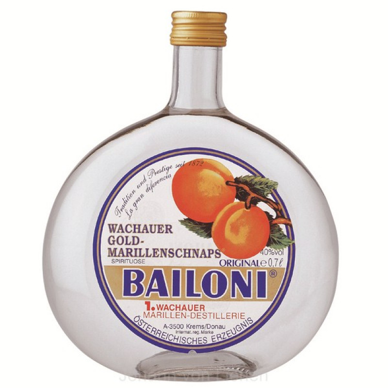 Bailoni Wachauer Gold-Marillenschnaps 0,7 L 40%vol Bailoni Wachauer Gold-Marillenschnaps 0,7 L 40%vol