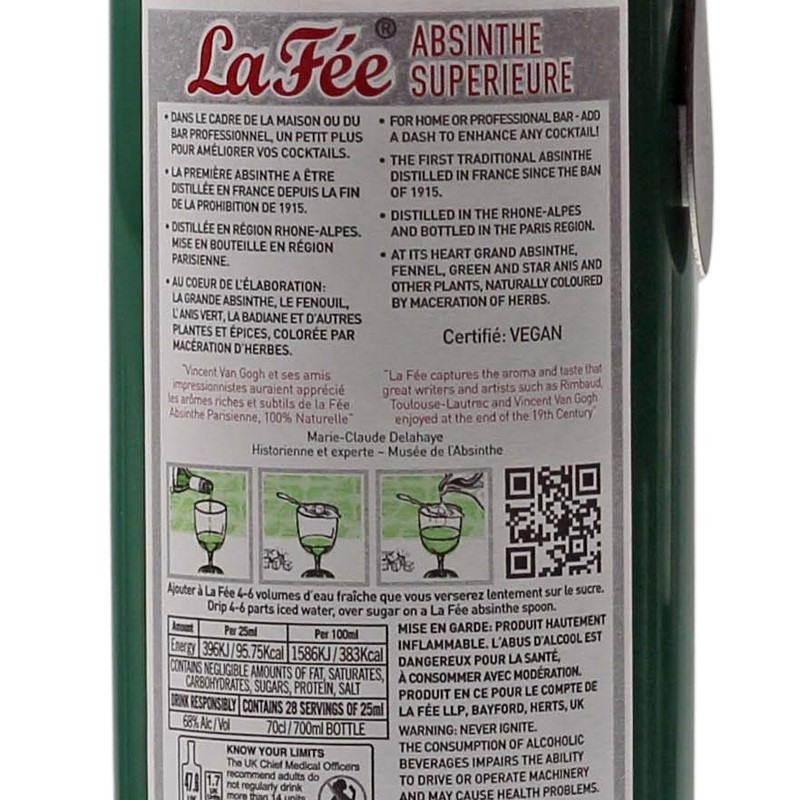 La Fee Absinthe Parisienne 0,7 L 68% vol