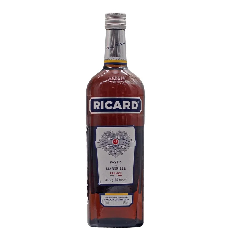 Ricard Pastis de Marseille 1 Liter 45% vol Ricard Pastis de Marseille 1 Liter 45% vol