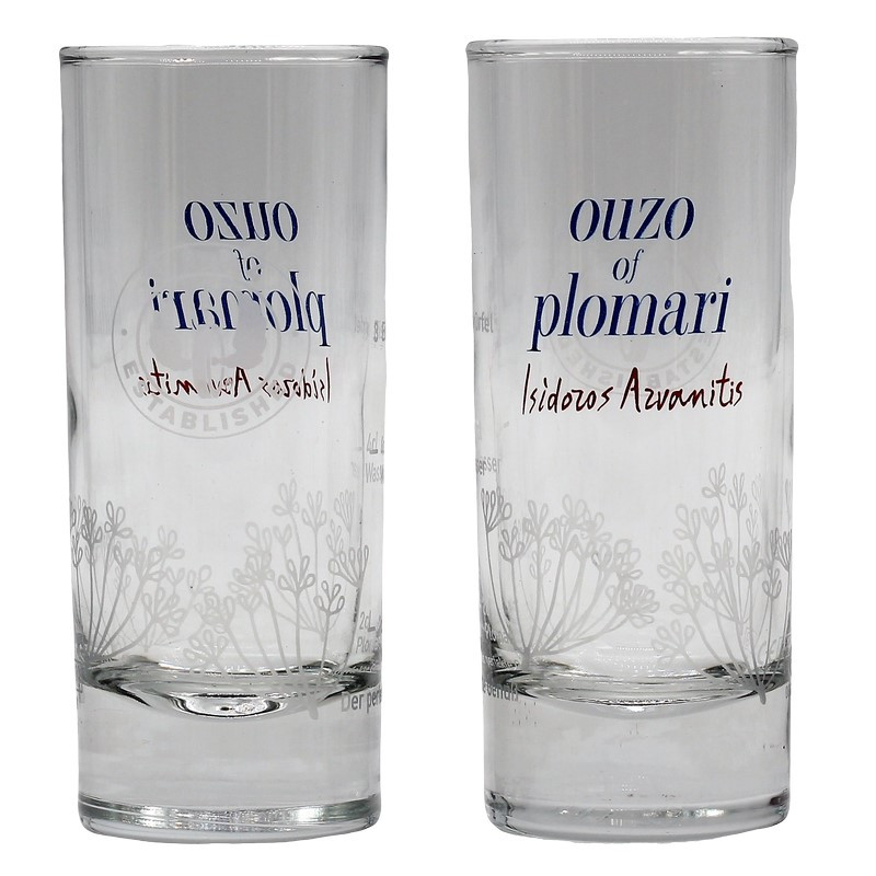Ouzo Plomari mit 2 Gläsern 0,7 L 40% vol Ouzo Plomari mit 2 Gläsern 0,7 L 40% vol