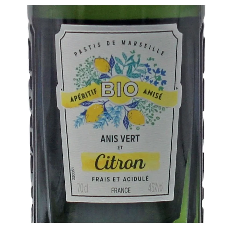 Ricard Anis Vert et Citron BIO 0,7 L 45% vol