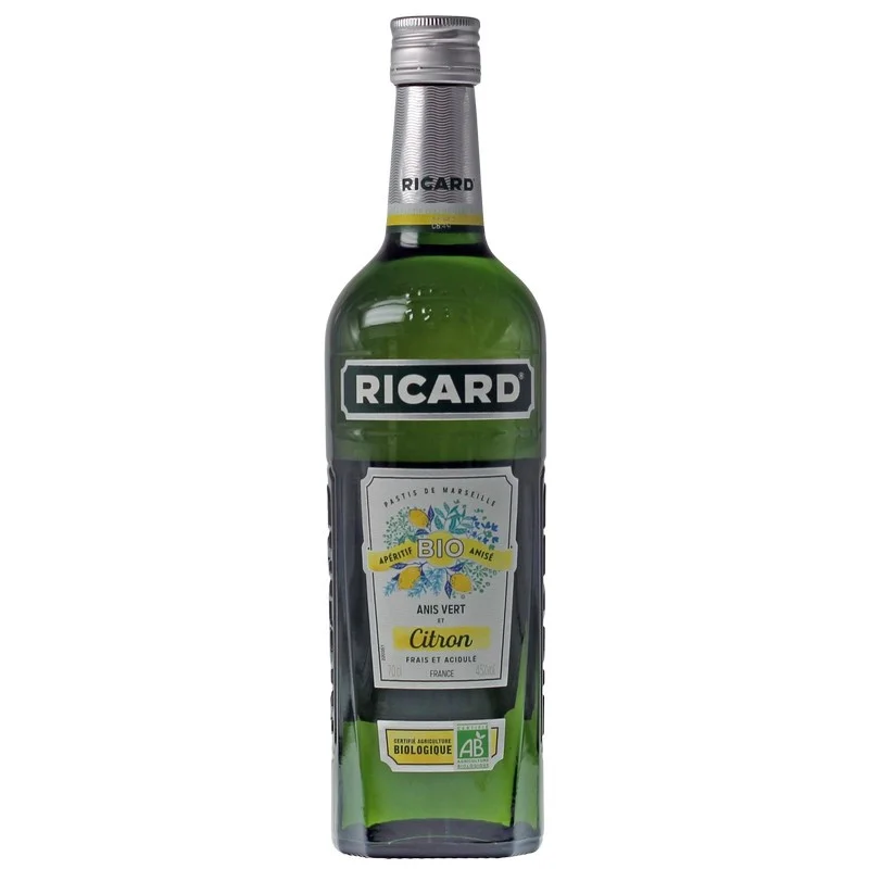 Ricard Anis Vert et Citron BIO 0,7 L 45% vol