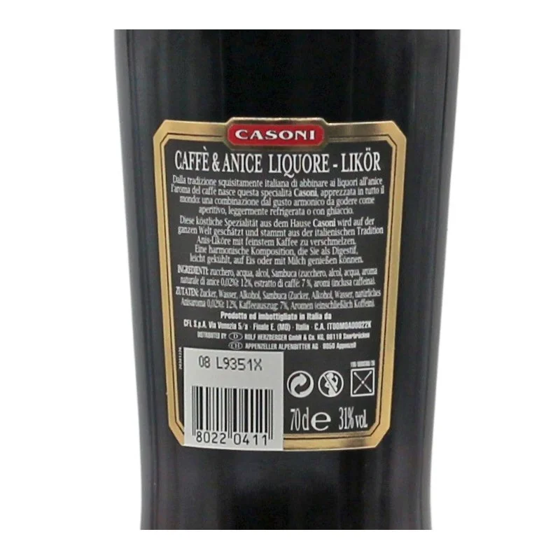 Casoni Caffe & Anice 0,7 L 31 % vol