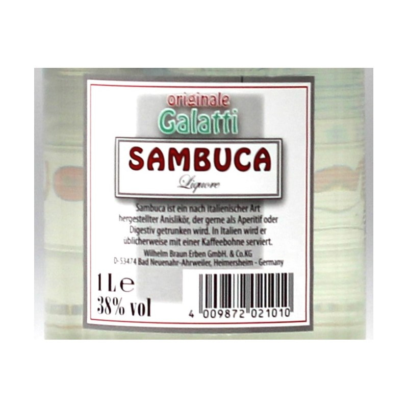 Galatti Sambuca Anislikör 1 L 38% vol