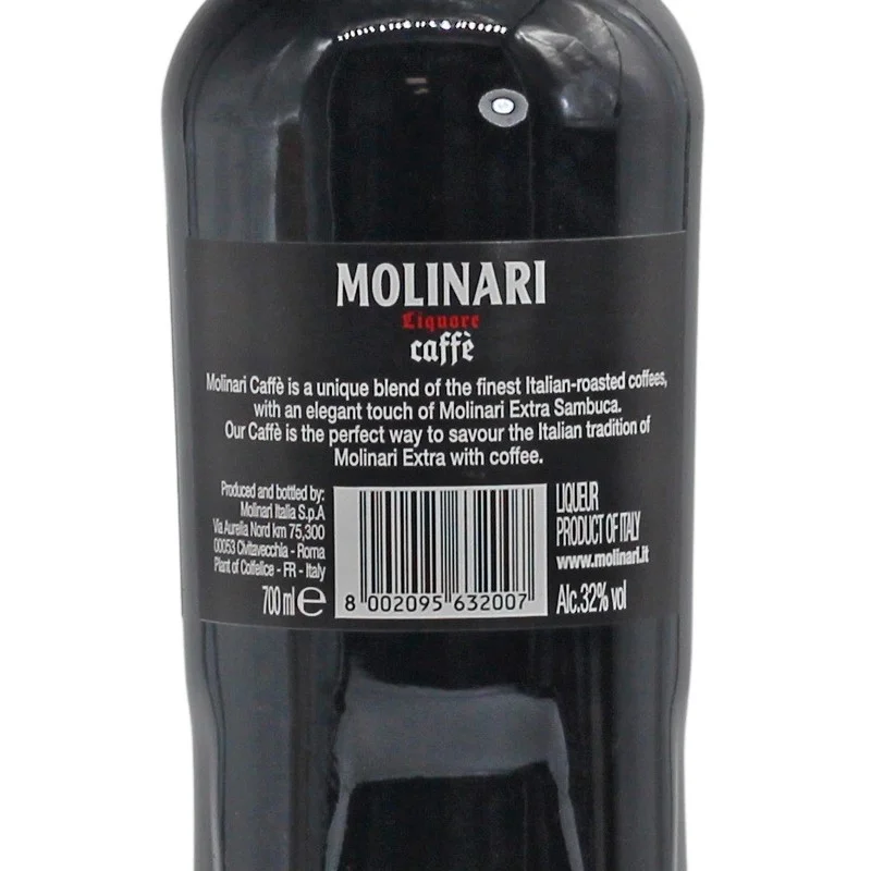 Molinari Sambuca Caffe Likör 0,7 L 32% vol Molinari Sambuca Caffe Likör 0,7 L 32% vol