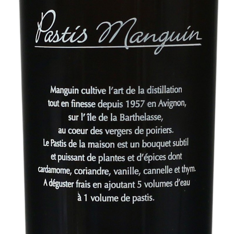 Manguin Pastis 0,7 L 45% vol Manguin Pastis 0,7 L 45% vol