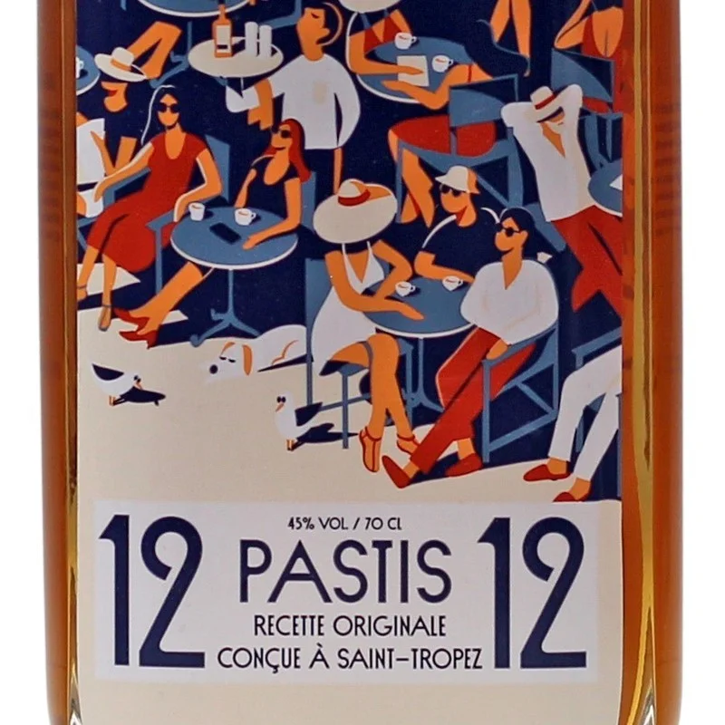 12/12 Pastis de Saint Tropez 0,7 L 45% vol 12/12 Pastis de Saint Tropez 0,7 L 45% vol