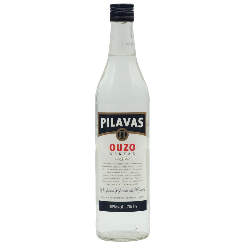 Pilavas Ouzo Nektar 0,7 L 38% vol Pilavas Ouzo Nektar 0,7 L 38% vol