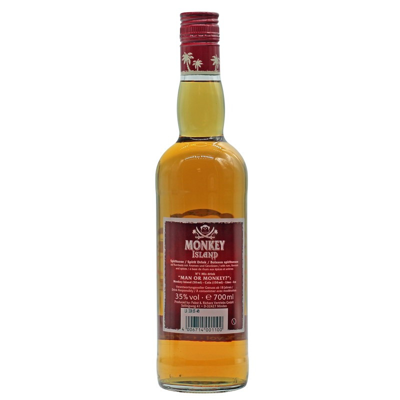 Monkey Island Spiced Rum 0,7 L 35%vol Monkey Island Spiced Rum 0,7 L 35%vol