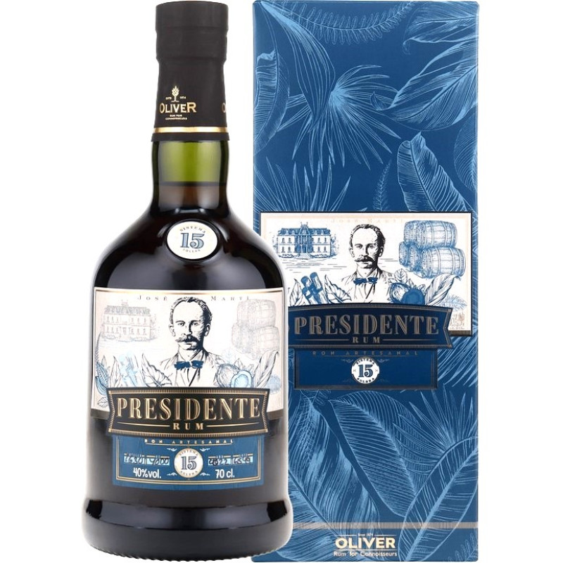 Presidente Marti 15 Jahre Solera Rum 0,7 L 40% vol Presidente Marti 15 Jahre Solera Rum 0,7 L 40% vol