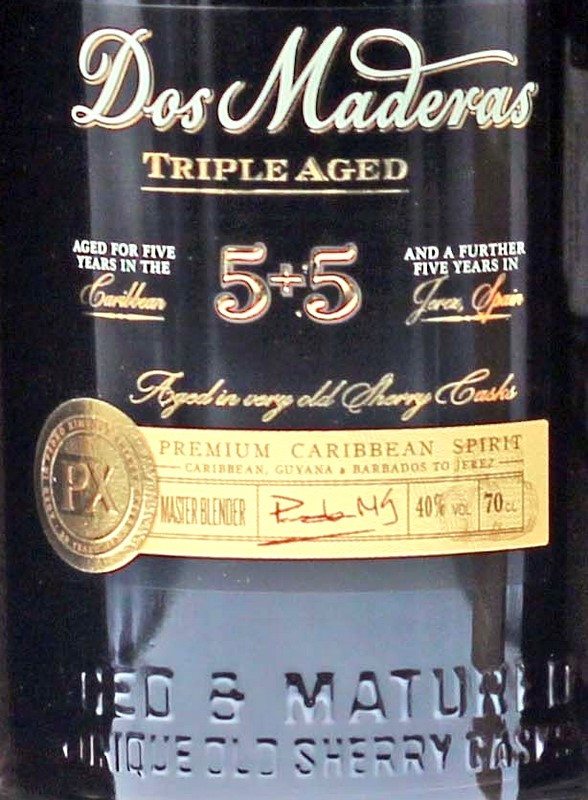 Dos Maderas PX 5+5 Jahre Rum-Tasting-Set 0,7 L + 4 x 0,02 L