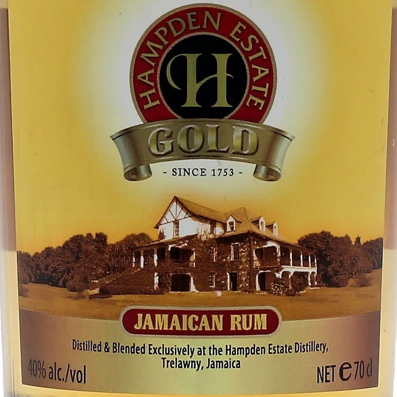 Hampden Estate Gold Rum 0,7 L 40% vol Hampden Estate Gold Rum 0,7 L 40% vol