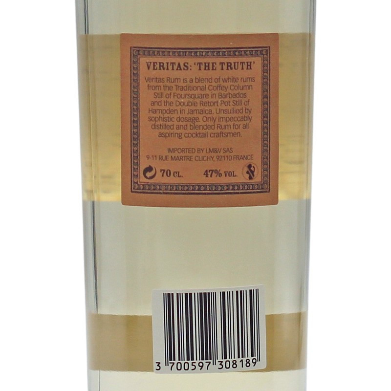 Veritas Foursquare & Hampden White Rum 0,7 L 47% vol Veritas Foursquare & Hampden White Rum 0,7 L 47% vol