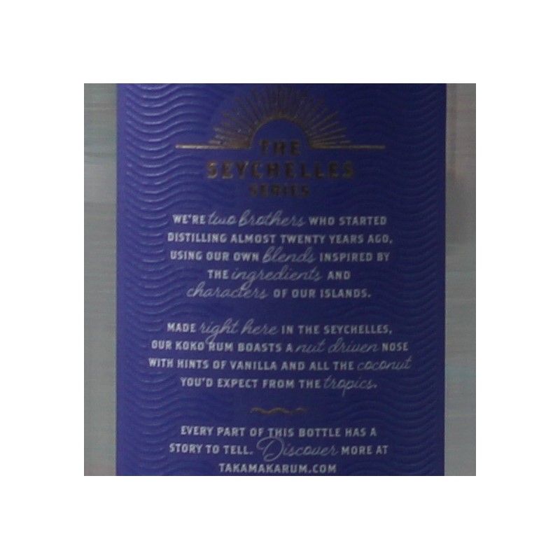 Takamaka Bay Coco 0,7 L 25%vol Takamaka Bay Coco 0,7 L 25%vol