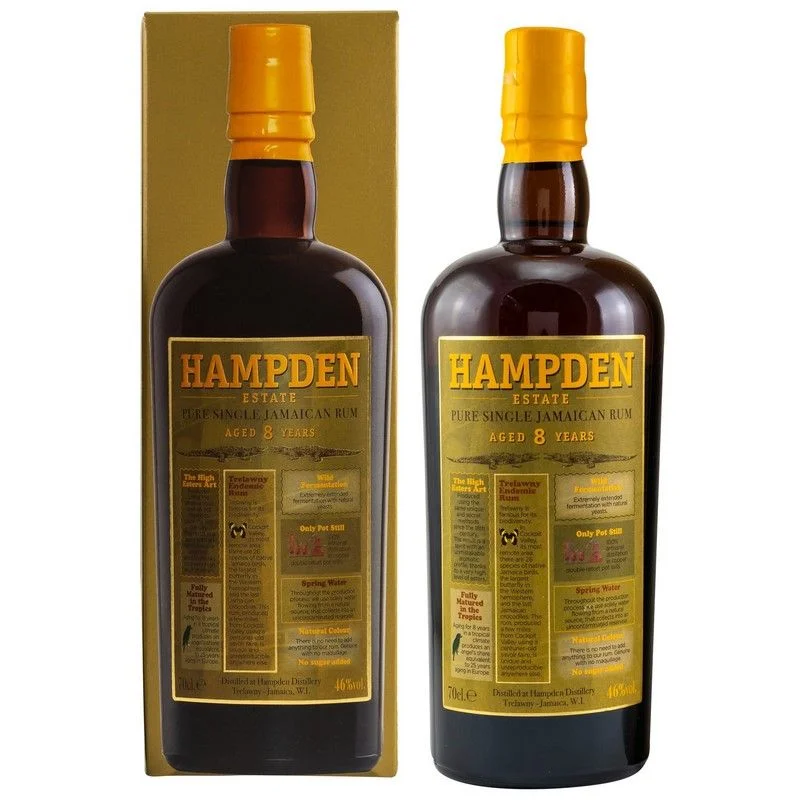 Hampden Estate 8 Jahre Pure Single Jamaican Rum 0,7 L 46% vol Hampden Estate 8 Jahre Pure Single Jamaican Rum 0,7 L 46% vol
