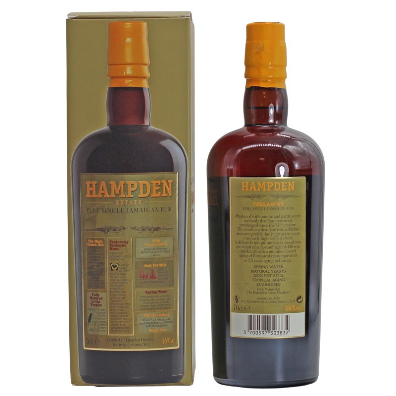 Hampden Estate Pure Single Jamaican Rum 0,7 L 46% vol Hampden Estate Pure Single Jamaican Rum 0,7 L 46% vol
