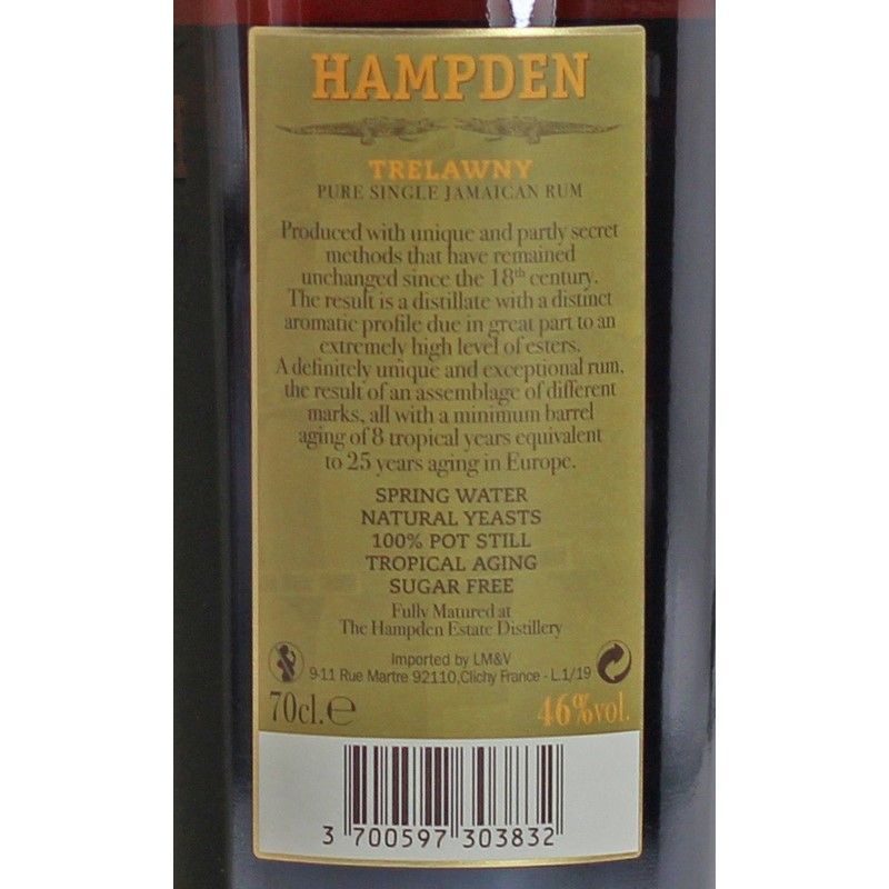 Hampden Estate Pure Single Jamaican Rum 0,7 L 46% vol Hampden Estate Pure Single Jamaican Rum 0,7 L 46% vol