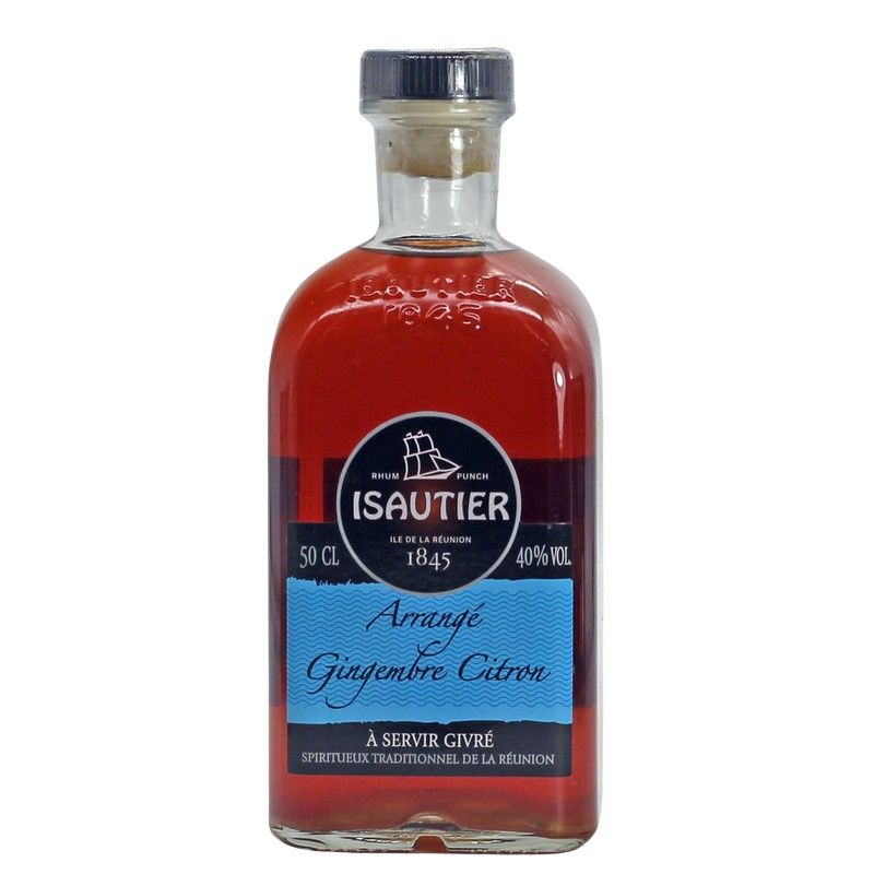 Isautier Arrange Gingembre Citron 0,5 L 40% vol Isautier Arrange Gingembre Citron 0,5 L 40% vol