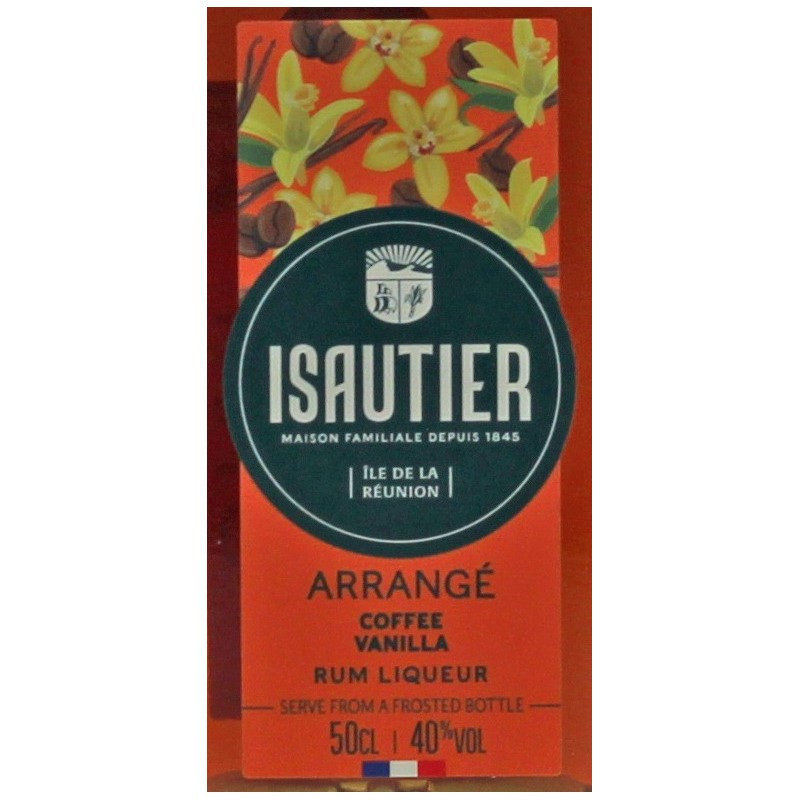 Isautier Arrange Coffee Vanilla 0,5 L 40% vol Isautier Arrange Coffee Vanilla 0,5 L 40% vol