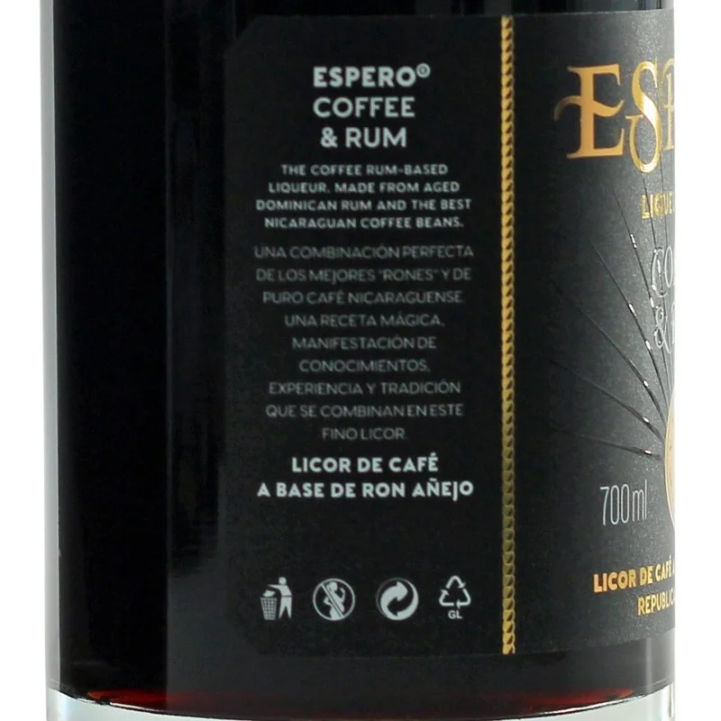 Ron Espero Creole Coffee & Rum 0,7 L 40% vol Ron Espero Creole Coffee & Rum 0,7 L 40% vol