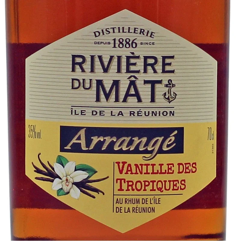 Rivière du Mât Arrangé Rhum Vanille des Tropiques 0,7L 35%