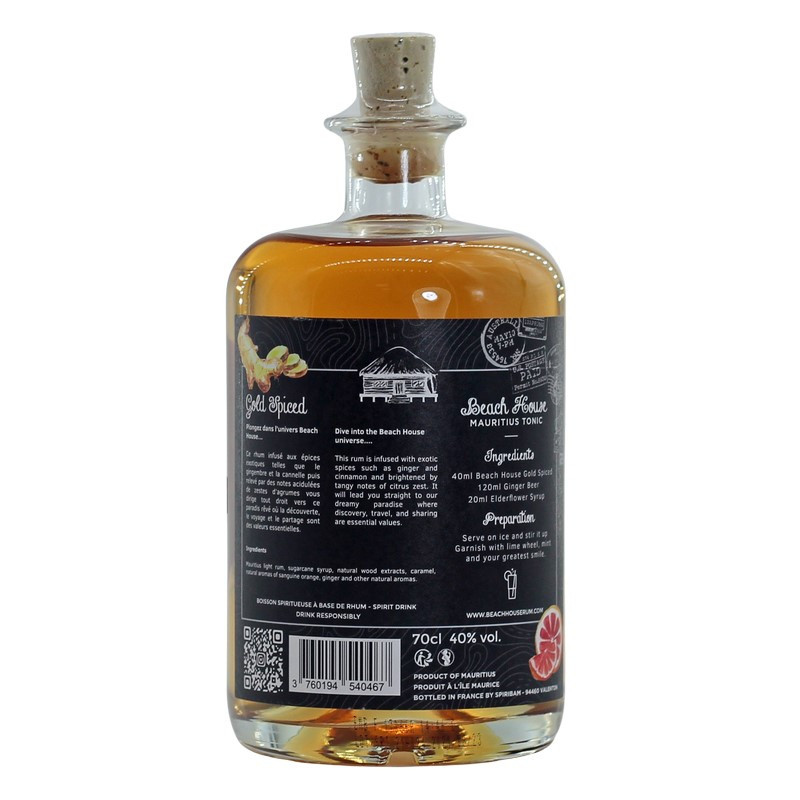 Beach House Gold Spiced 0,7 L 40% vol Beach House Gold Spiced 0,7 L 40% vol