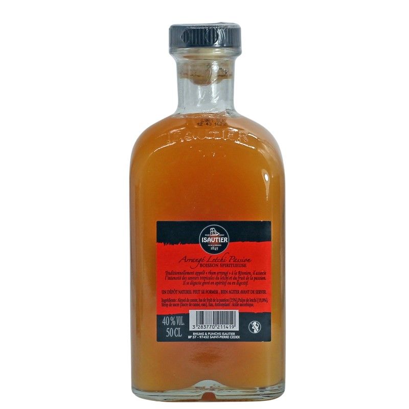 Isautier Arrange Letchi Passion 0,5 L 40% vol Isautier Arrange Letchi Passion 0,5 L 40% vol