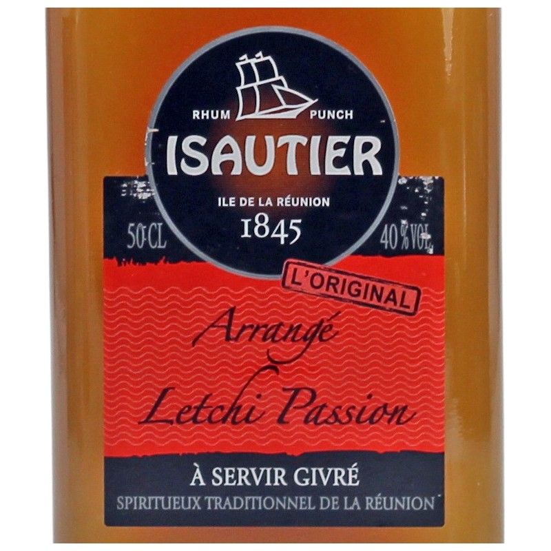 Isautier Arrange Letchi Passion 0,5 L 40% vol Isautier Arrange Letchi Passion 0,5 L 40% vol
